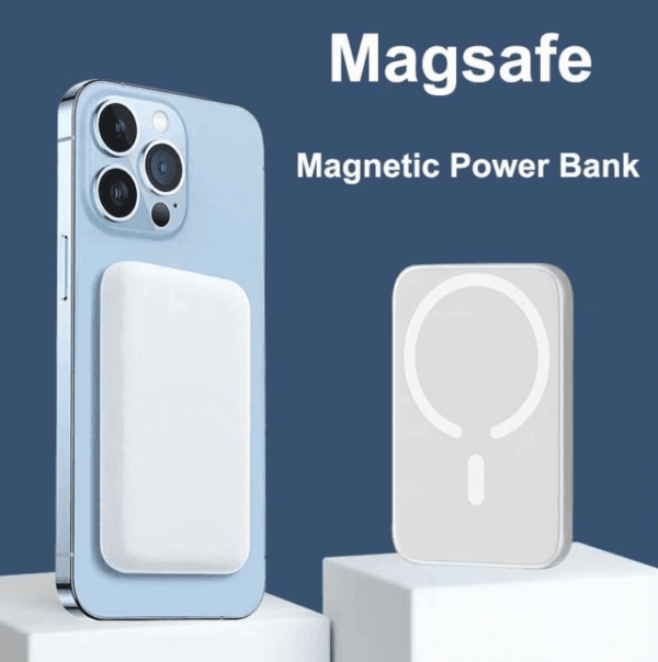 MagSafe Wireless 10000mAh Fast Charging Power Bank, Strong Magnet, 22.5W Output for iPhone 12 & Above, Android & Other Qi Enabled Devices + Magnetic Ring