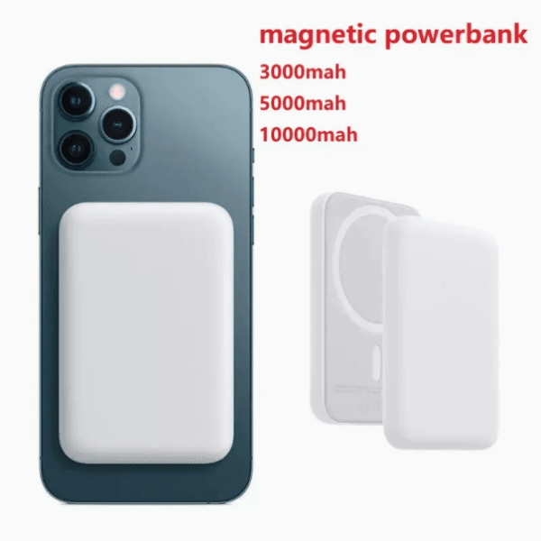 MagSafe Wireless 10000mAh Fast Charging Power Bank, Strong Magnet, 22.5W Output for iPhone 12 & Above, Android & Other Qi Enabled Devices + Magnetic Ring - Image 4